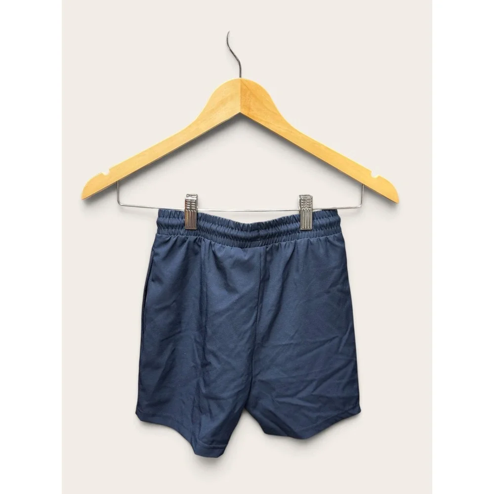 Champion Boys Navy Blue Athletic Shorts XS 5/6 Elastic Waist Drawstring Pockets